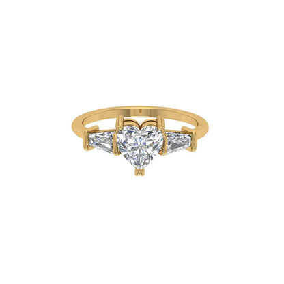 Promise Heart Moissanite Ring