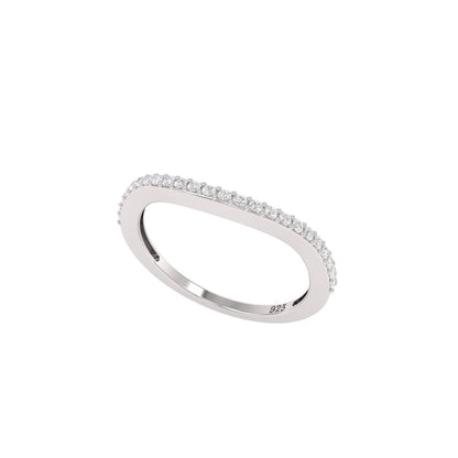 River Moissanite Ring