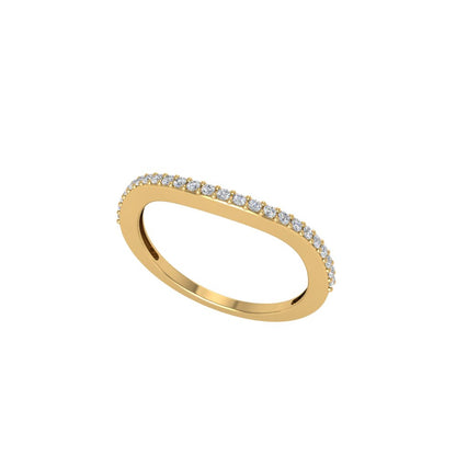 River Moissanite Ring