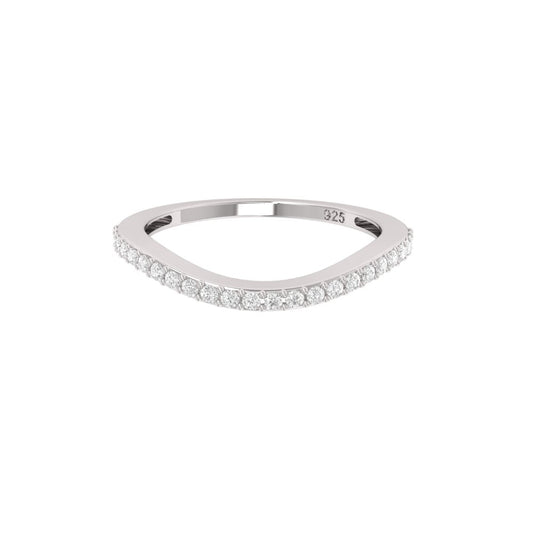 River Moissanite Ring
