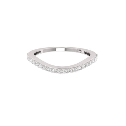 River Moissanite Ring