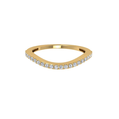 River Moissanite Ring