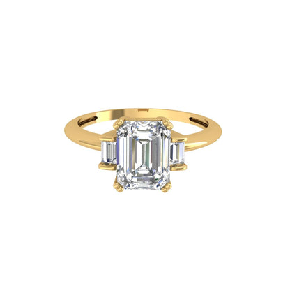 Aria Three Stone Moissanite Ring