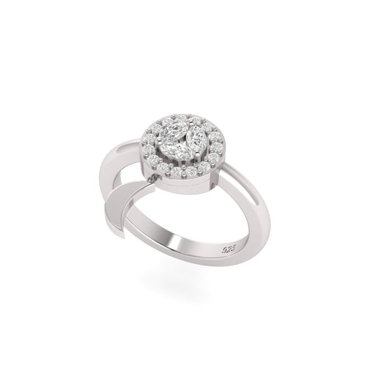 Stella Charm Moissanite Ring