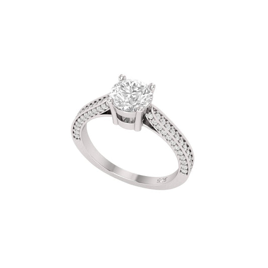 Alice Solitaire Moissanite Ring