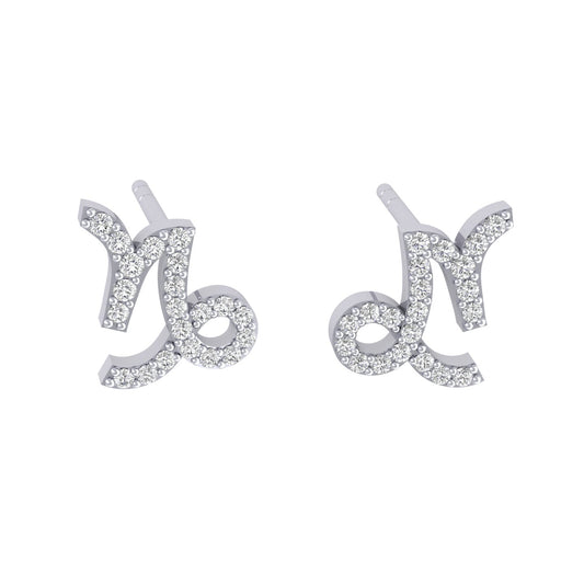 Capricorn Silver Studs