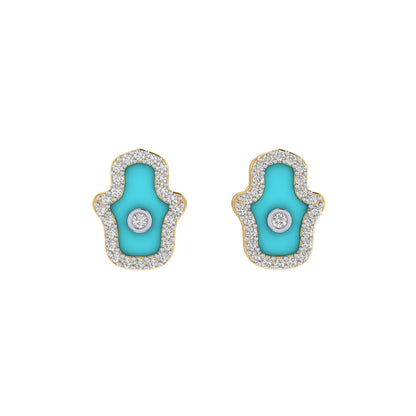 Hamsa Studs