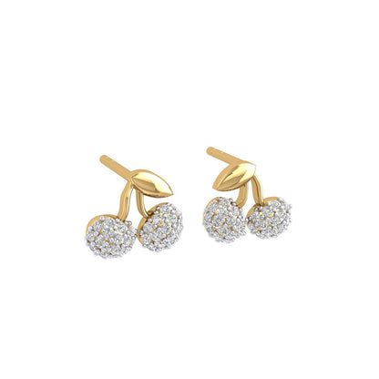 Cherry Moissanite Studs
