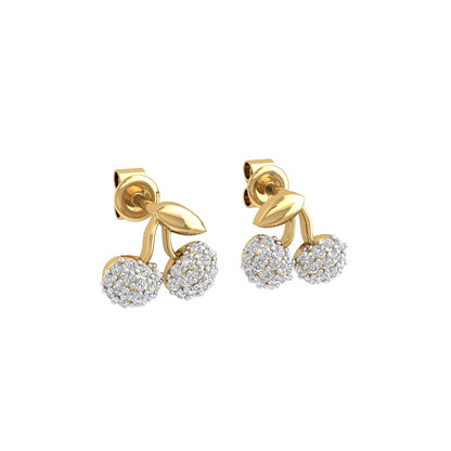Cherry Moissanite Studs