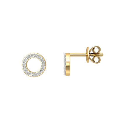 Circle Moissanite Studs