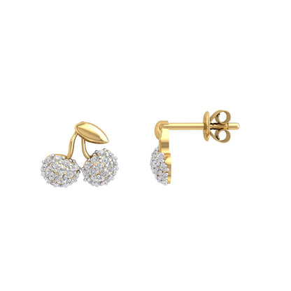 Cherry Moissanite Studs