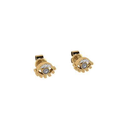 Grey Evil Eye Studs