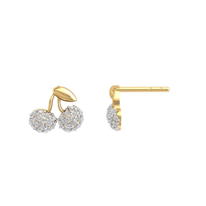 Cherry Moissanite Studs