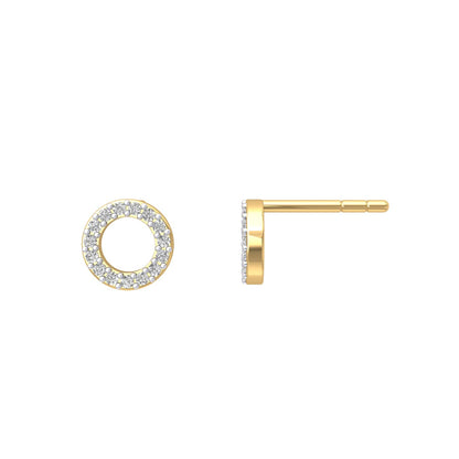 Circle Moissanite Studs