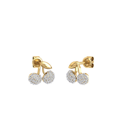 Cherry Moissanite Studs