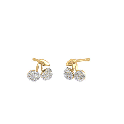 Cherry Moissanite Studs