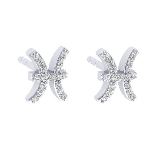 Pisces Silver Studs