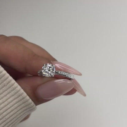 Alice Solitaire Moissanite Ring