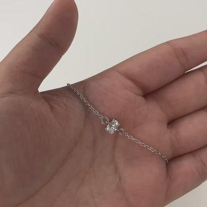 Splendor Oval Solitaire Moissanite Bracelet