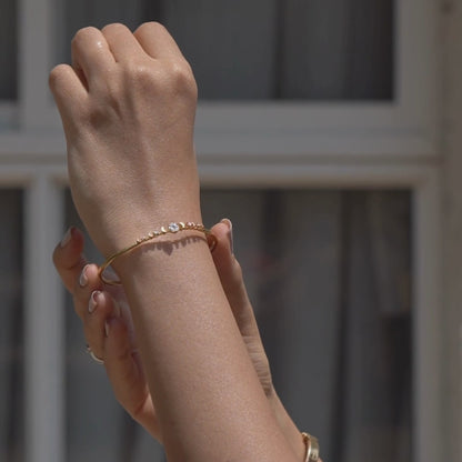 Crescent Moissanite Bracelet