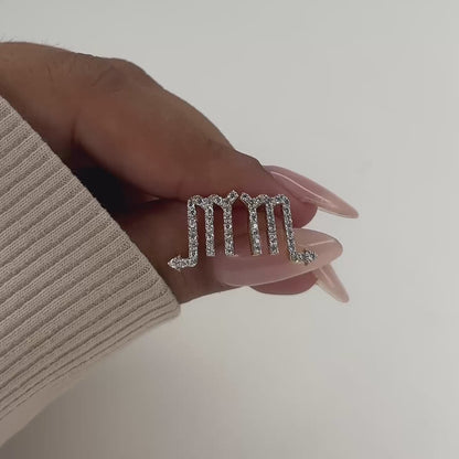 Scorpio Silver Studs