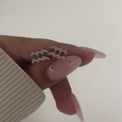 Aquarius Silver Studs