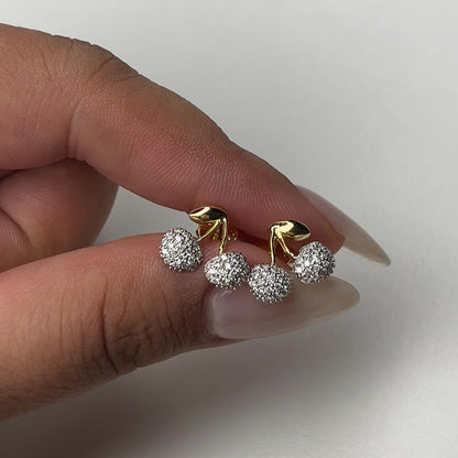 Cherry Moissanite Studs