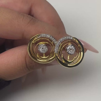 Crescent Starburst Studs