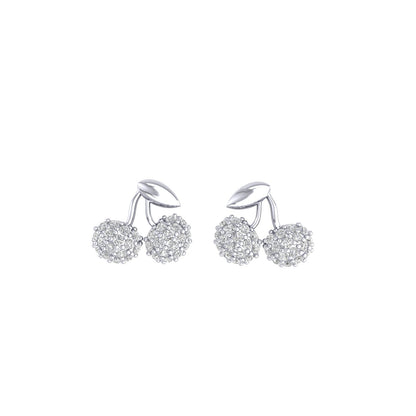 Cherry Moissanite Studs