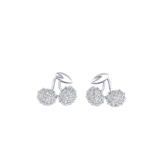 Cherry Moissanite Studs