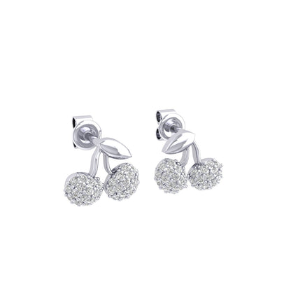 Cherry Moissanite Studs