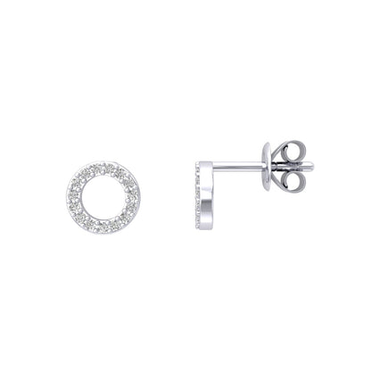 Circle Moissanite Studs