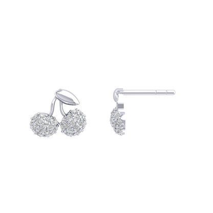 Cherry Moissanite Studs