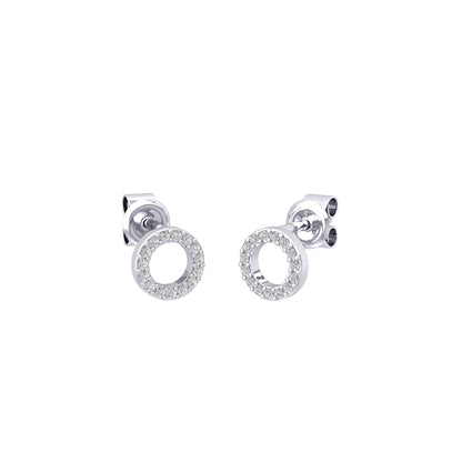 Circle Moissanite Studs