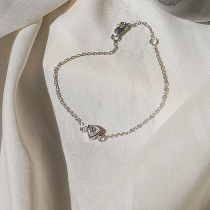 Lumo Trillion Solitaire Moissanite Bracelet