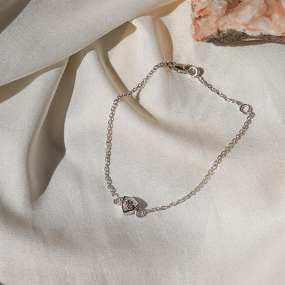 Lumo Trillion Solitaire Moissanite Bracelet
